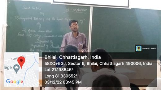 Seminaar on chemistry  Msc 1 sem guest speaker Dr Ashish kumar bhui govt college gunderdehi balod dist