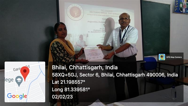 Guest lecture on preparation, evaluation and analysis of cosmetics by Dr. S. J. Daharwal, Professor, Department of Pharmacy, Pt. Ravishankar Shukla Un